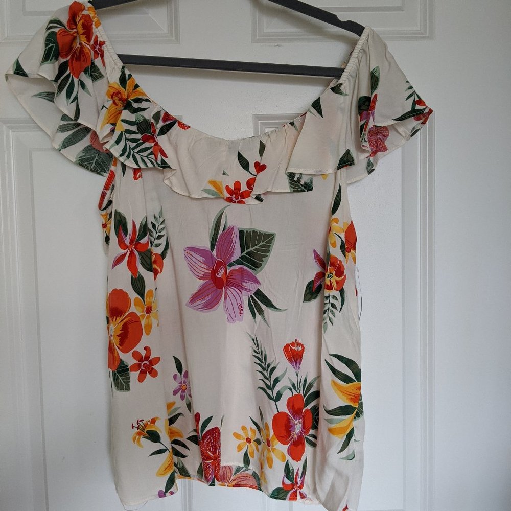 Old Navy Off Shoulder Blouse LARGE